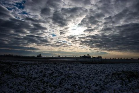 Winter snow landscape Stock Photos