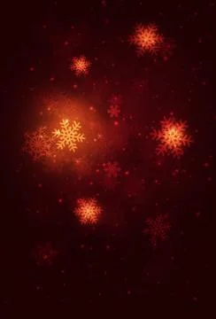 Winter snow lights background Stock Illustration