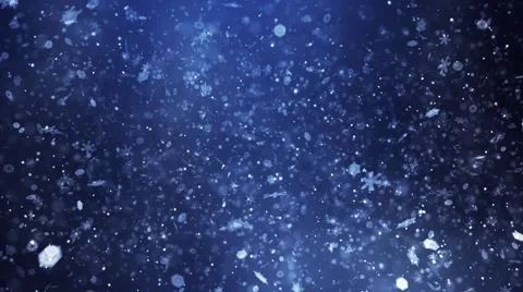 Winter snow loopable background Stock Footage 44233802
