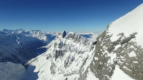 Winter Snow Mountain Landscape Background Stock-Footage 86868789