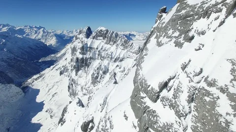 Winter Snow Mountain Landscape Background Stock-Footage 86869162