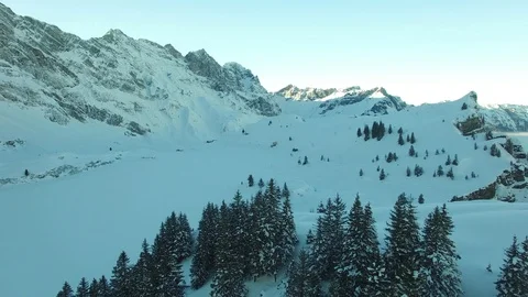 Winter Snow Mountain Landscape Background Stock-Footage 86869830
