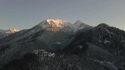 Winter snow mountains Stock Footage 167299657