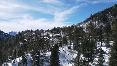 Winter Snow in the Mountains Stock Footage 329661692