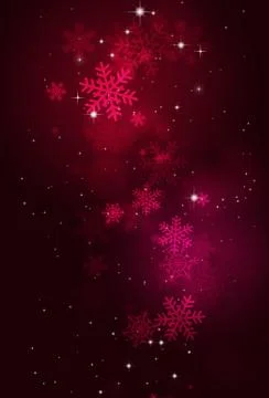 Winter Snow Night Stock Illustration