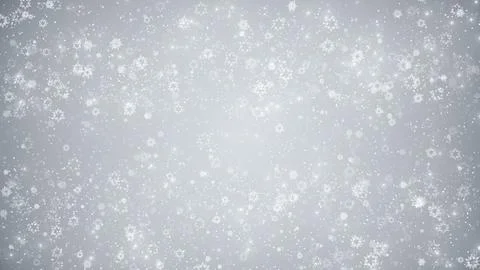 Winter snow particles white background Stock Illustration