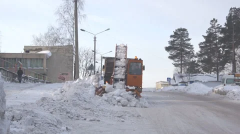 Winter Snow Removal 02 Stock Footage 33887870