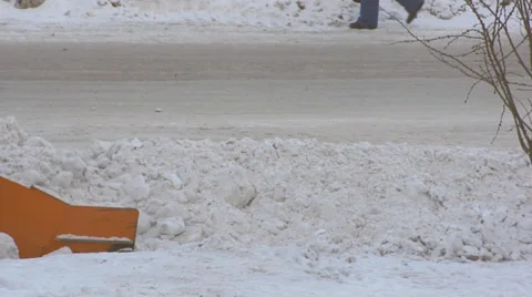Winter Snow Removal 05 Stock Footage 33888031
