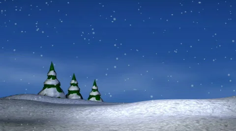 Winter Snow Scene Looping Vidéo 592465