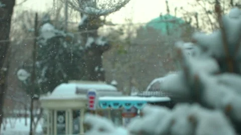 Winter snow slow motion frame Video stock 146062174