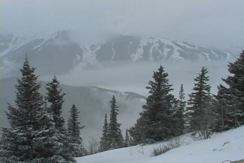 Winter Snow Storm and Blizzard Stock Footage 281138