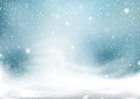 Winter Snow Storm Background Stock Illustration