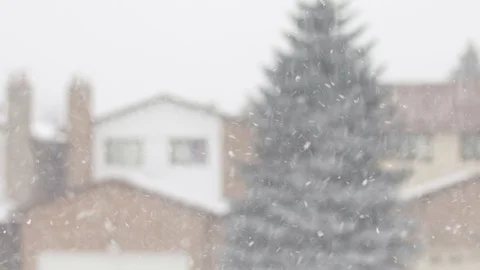 Winter Snow Storm in Canada Video stock 103048974