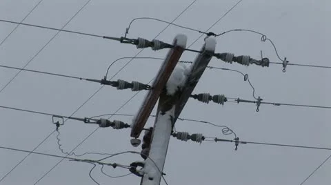 Winter Snow Storm Stock Footage 12626147