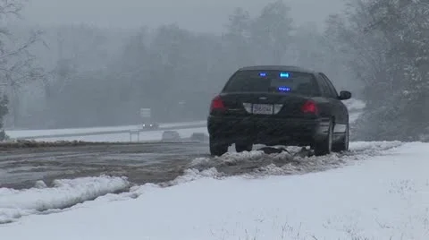 Winter Snow Storm Stock Footage 12626170