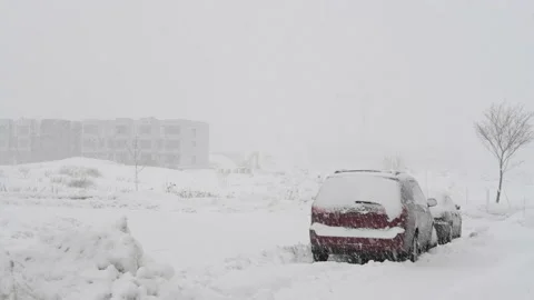 Winter snow storm Stock Footage 149415741