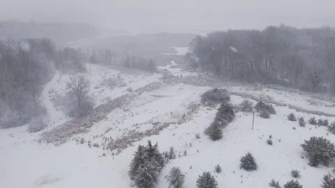 Winter snow storm heavy blizzard Vidéo 331750558