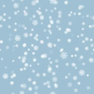 Winter snow vector brush seamless pattern Stock-Illustration