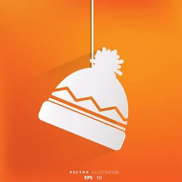 Winter snowboard cap icon イラスト素材