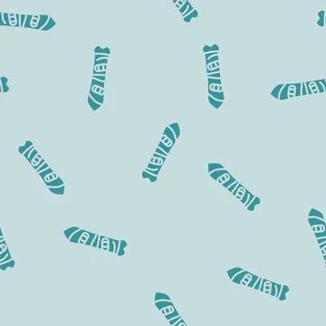 Winter snowboard glyph vector seamless pattern Illustrazione stock