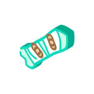 Winter snowboard isometric icon vector illustration Stock Illustration