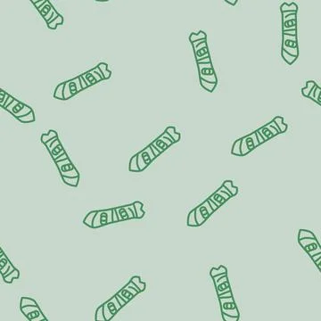 Winter snowboard line vector seamless pattern Illustrazione stock