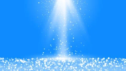 Winter snowfall with blurred elements. Festive vibrant background with snow a イラスト素材