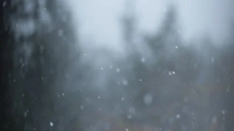 Winter Snowfall Video stock 132786703