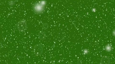 Winter Snowfall overlay on green background. winter snow flurry. Stock Footage 296215553