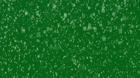 Winter Snowfall overlay on green background. winter snow flurry. Stock Footage 296215832