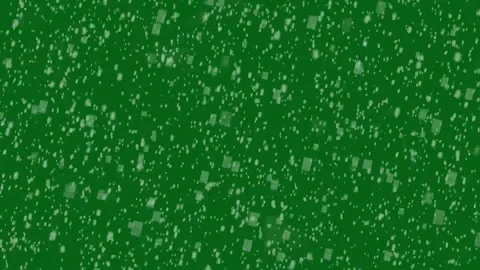 Winter Snowfall overlay on green background. winter snow flurry. Stock Footage 296216931