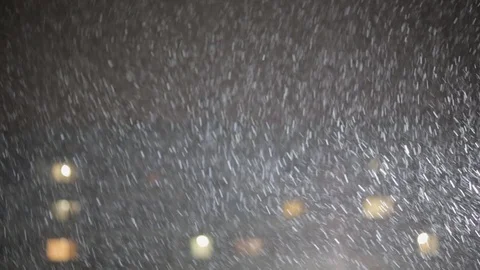 Winter snowfall. Snowfall texture Video stock 97814889