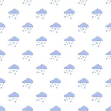 Winter snowfall weather forecast concept seamless pattern Illustrazione stock