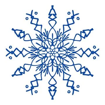 Winter snowflake icon, simple style イラスト素材