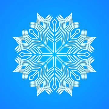 Winter snowflake icon vector illustration Stock Illustration