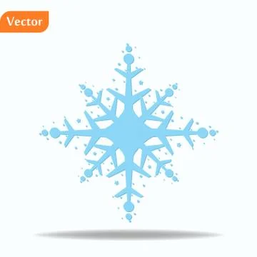 Winter Snowflake isolated on white background. Vector illustration. Stock-Illustration