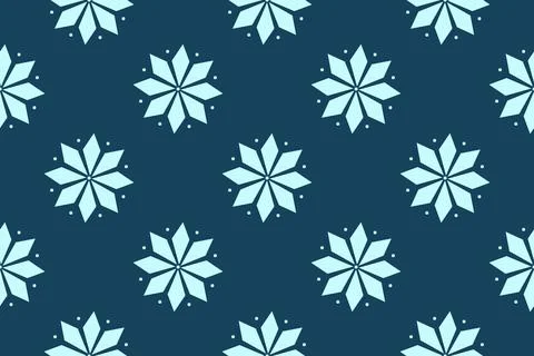 Winter Snowflake Pattern for Christmas Decor Illustrazione stock