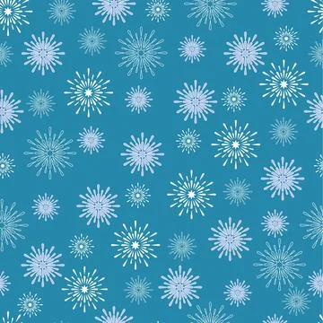 Winter snowflake pattern Stock Illustration