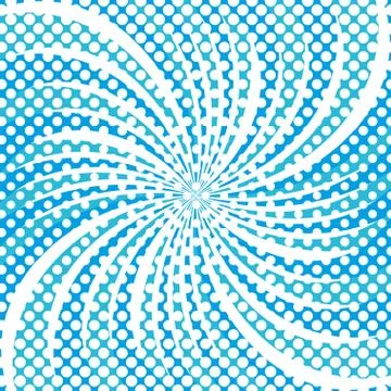 Winter snowflake star halftone round shapes pattern Illustrazione stock