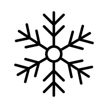Winter snowflake weather icon Stock Illustration