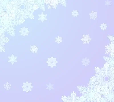 Winter Snowflakes Background 4 Stock Illustration