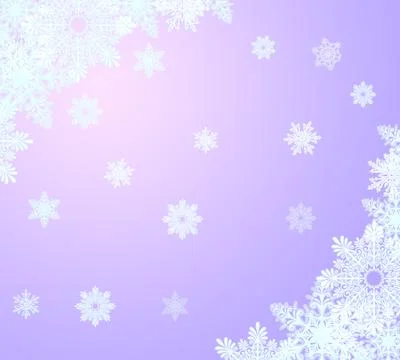 Winter Snowflakes Background 5 Stock Illustration
