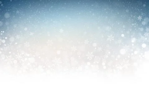 Winter snowflakes background Stock Illustration