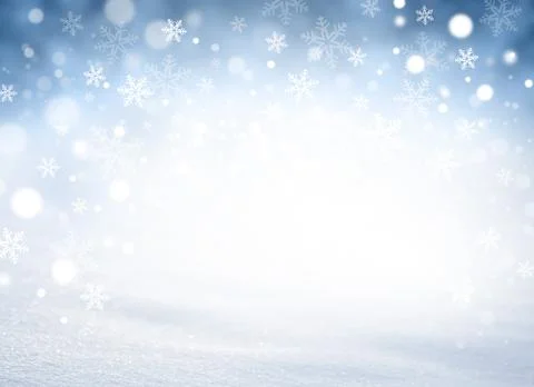 Winter snowflakes background Stock Illustration