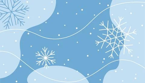 Winter snowflakes background. Stock Illustration