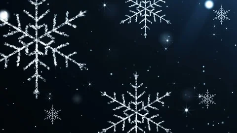 Winter Snowflakes Background. Loop Video stock 98339491