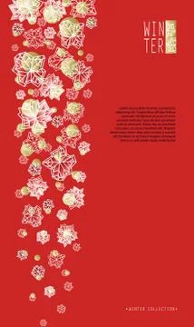 Winter snowflakes design Stock Illustration