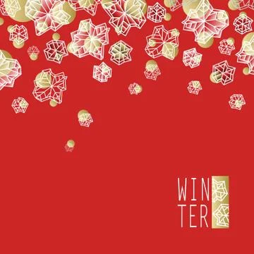 Winter snowflakes design Stock Illustration
