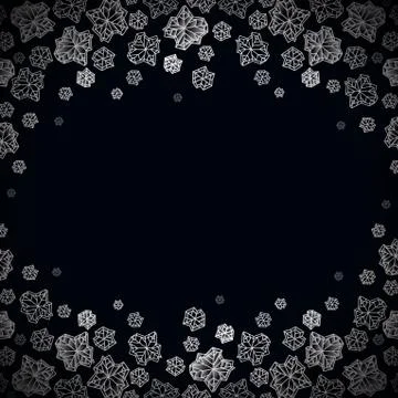 Winter snowflakes design Stock Illustration