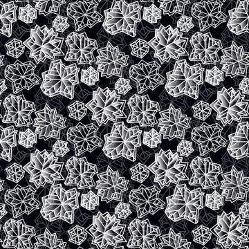 Winter snowflakes design Stock Illustration